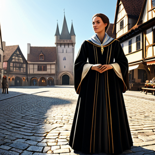 Home 12 **
"A wise Demacian mage, fully clothed in elegant, practical robes, stands in a sunlit, medieval-inspired town square, magic subtly glowing around her hands, appropriate attire, safe for work, perfect anatomy, natural proportions, family-friendly, professional illustration."
**